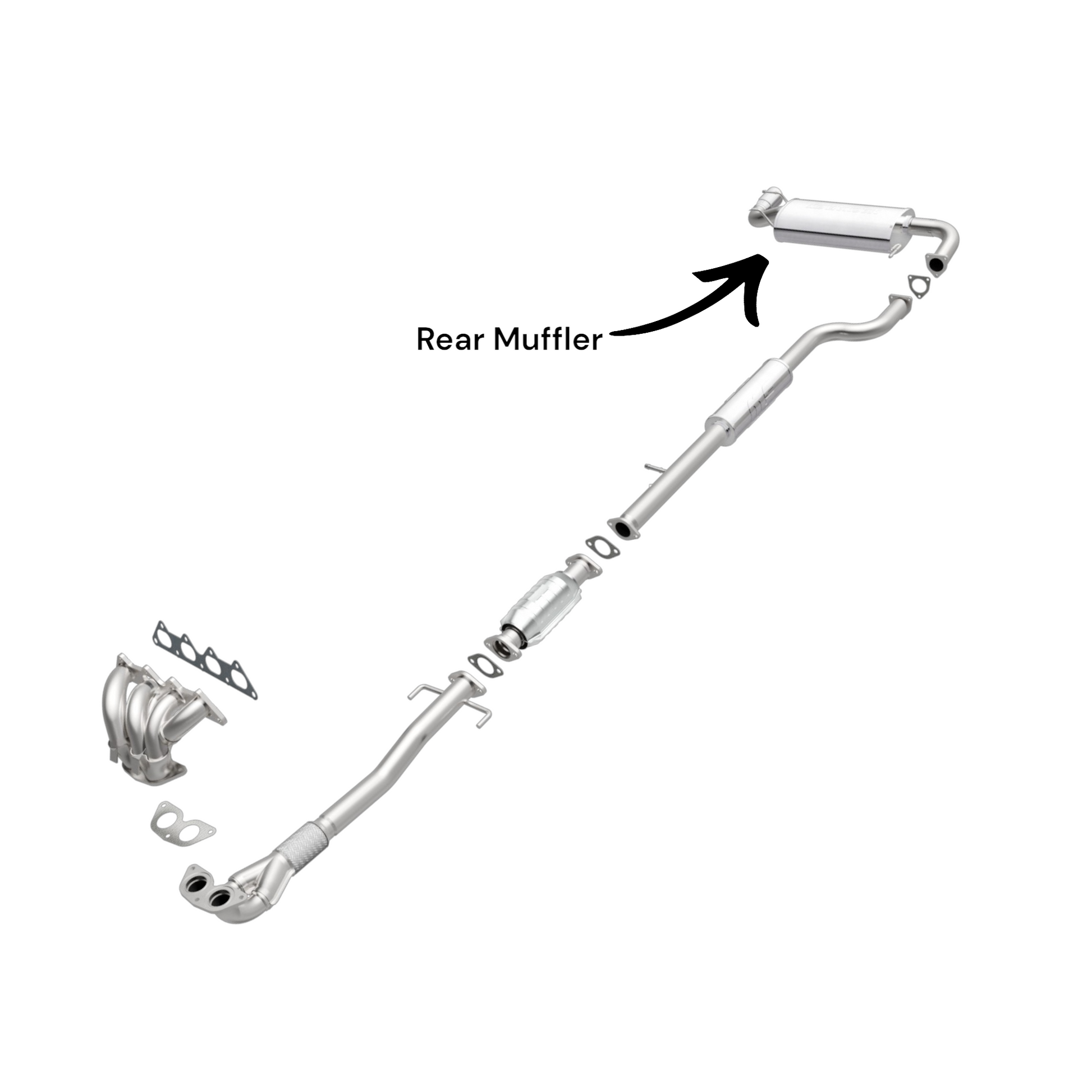 Mitsubishi Outlander 2.4L (2003-2006) V4 Rear Muffler