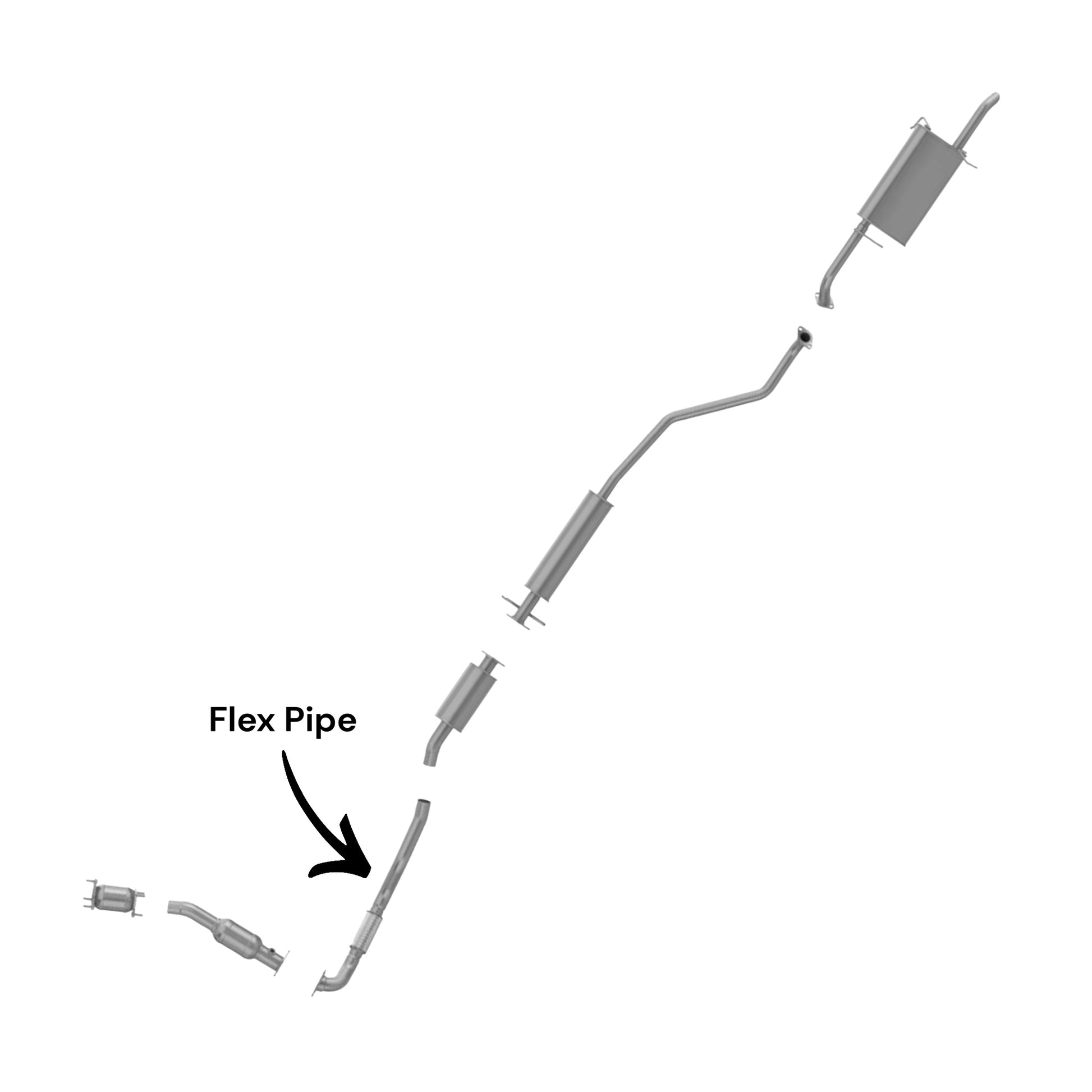 Chevrolet Optra 2.0L (2004-2007) Flex Pipe