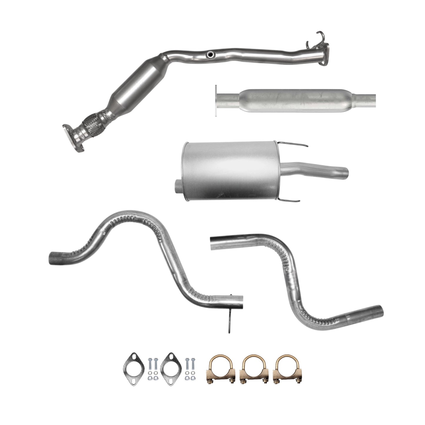 Chevrolet Monte Carlo 3.5L (2006, 2007) Catalytic Converter, Resonator, Intermediate Pipe & Muffler