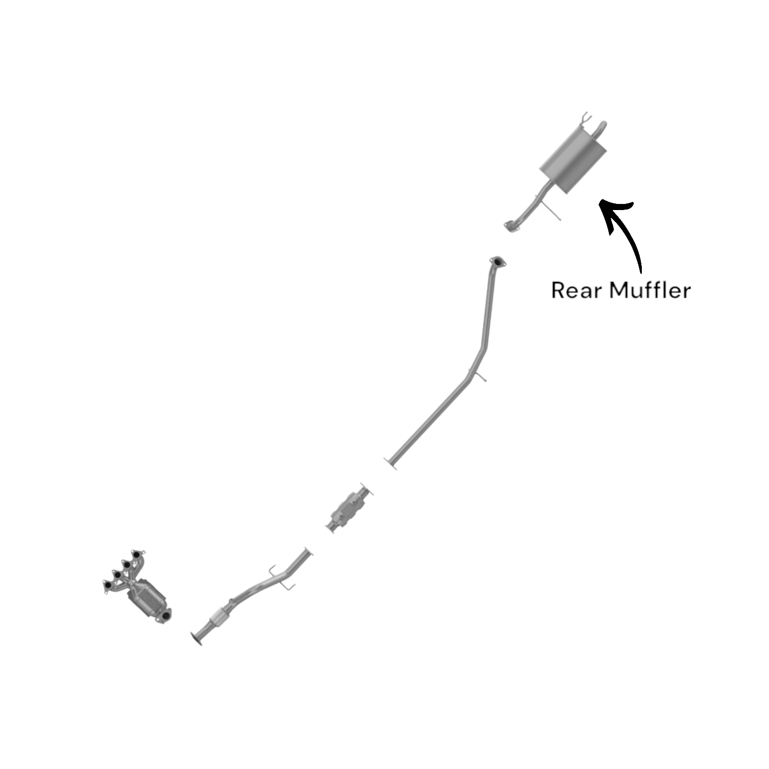 Hyundai Accent 1.6L (2006-2011) Rear Muffler