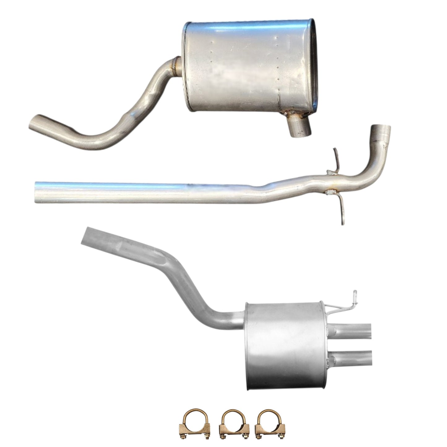 Volkswagen Jetta 2.0L (2011) (Sedan) Middle Muffler and Rear Muffler