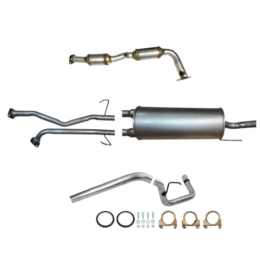 Toyota Tundra 4.7L (2007-2009) (145.7" Wheelbase) Right Side Catalytic Converter, Muffler and Tail Pipe