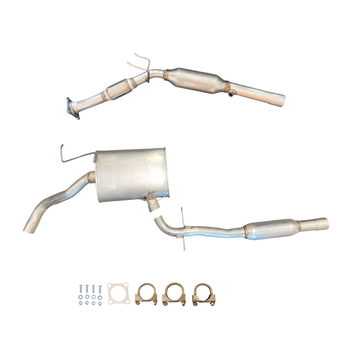 Volkswagen Golf 2.5L (2010-2014) (Federal Emissions Only) Flex Pipe with Catalytic Converter and Middle Resonator