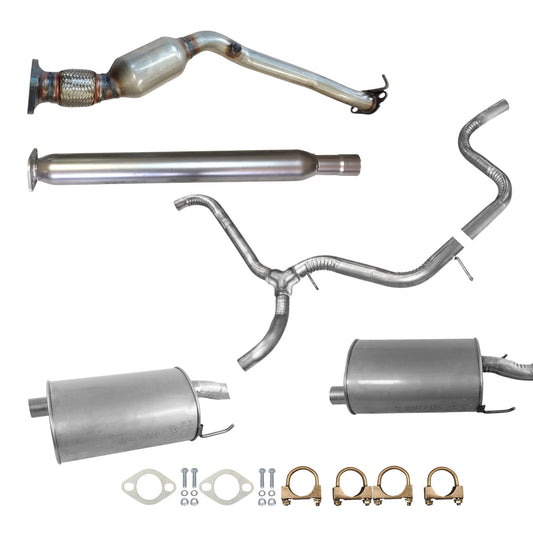 Pontiac Grand Prix 3.8L (2004-2008) (With Dual Exhaust) Catalytic Converter, Resonator, Y Pipe, Left And Right Side Muffler