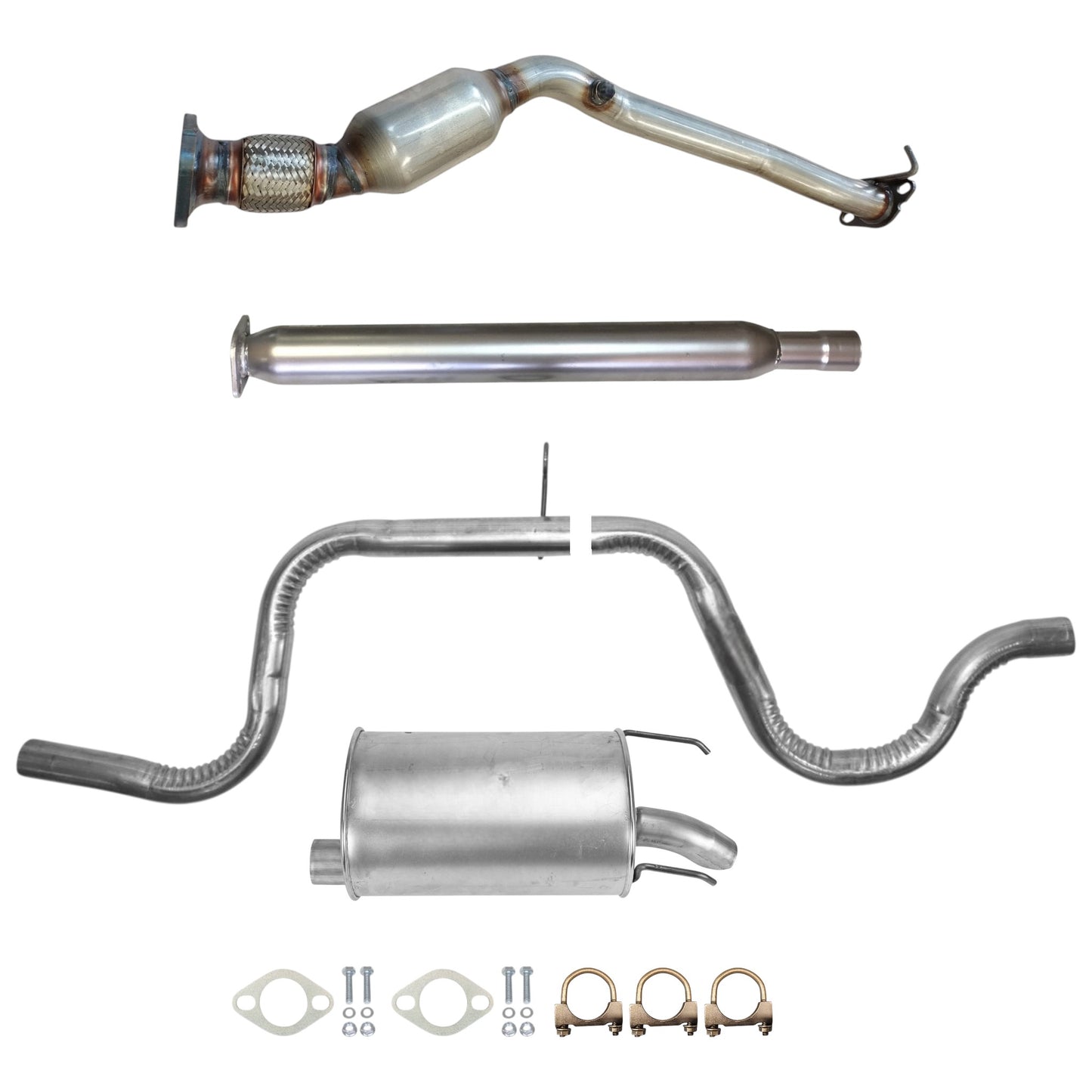 Buick LaCrosse 3.8L (2005-2009) Catalytic Converter With Flex, Resonator, Pipe And Muffler
