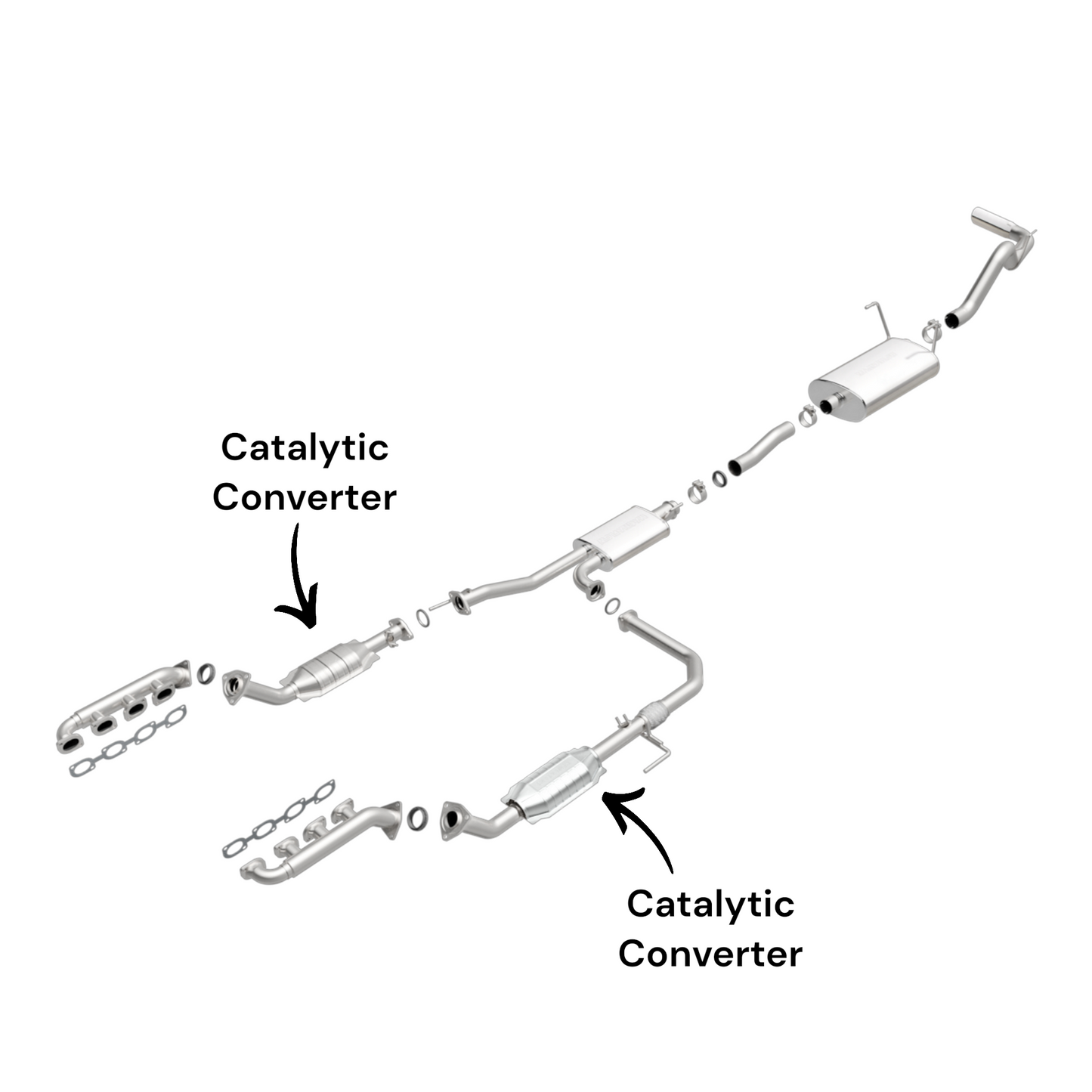 Toyota Tundra 4.7L (2003-2004) Drivers and Passengers side converter