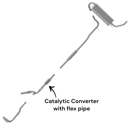 Compatible avec les Saturn Vue 3.0L V6 (2002-2003) : adaptateur OBDII Flex avec convertisseur catalytique.