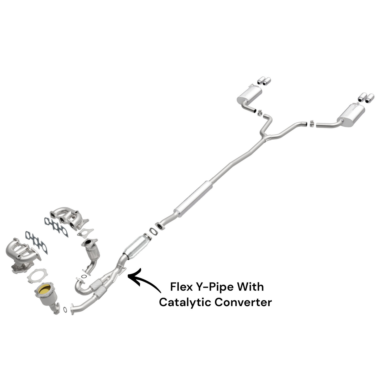 Tuyau en Y flexible avec convertisseur catalytique pour Nissan Maxima 3.5L (2004-2008)