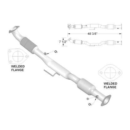 54782 - Nissan Altima 2.5L (2007-2018) V4 Direct Fit Catalytic Converter