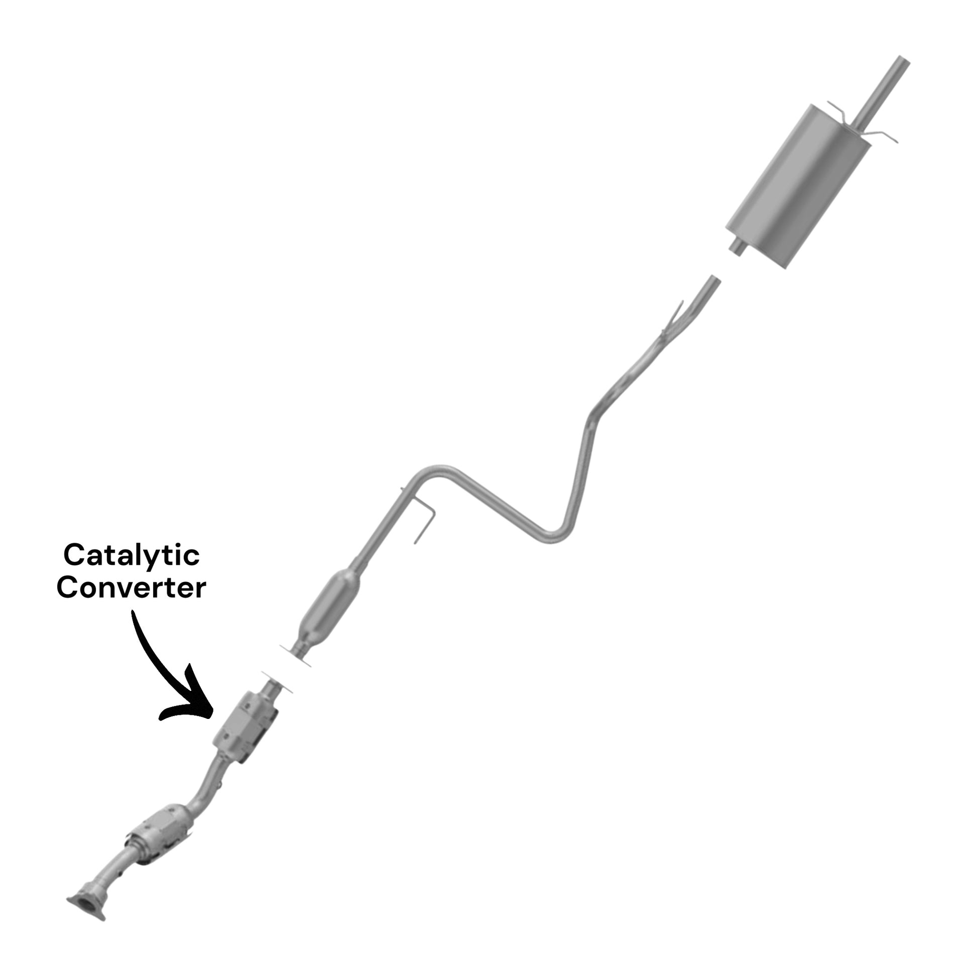 Chevrolet HHR 2.2L (2006, 2007) (Automatic) (Federal Emissions System) Catalytic Converter