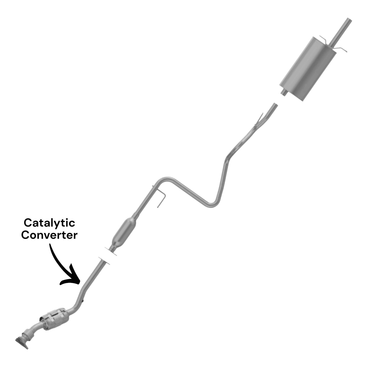 Pontiac G5 2.2L (2007) (Automatic) (Federal Emissions System) Catalytic Converter