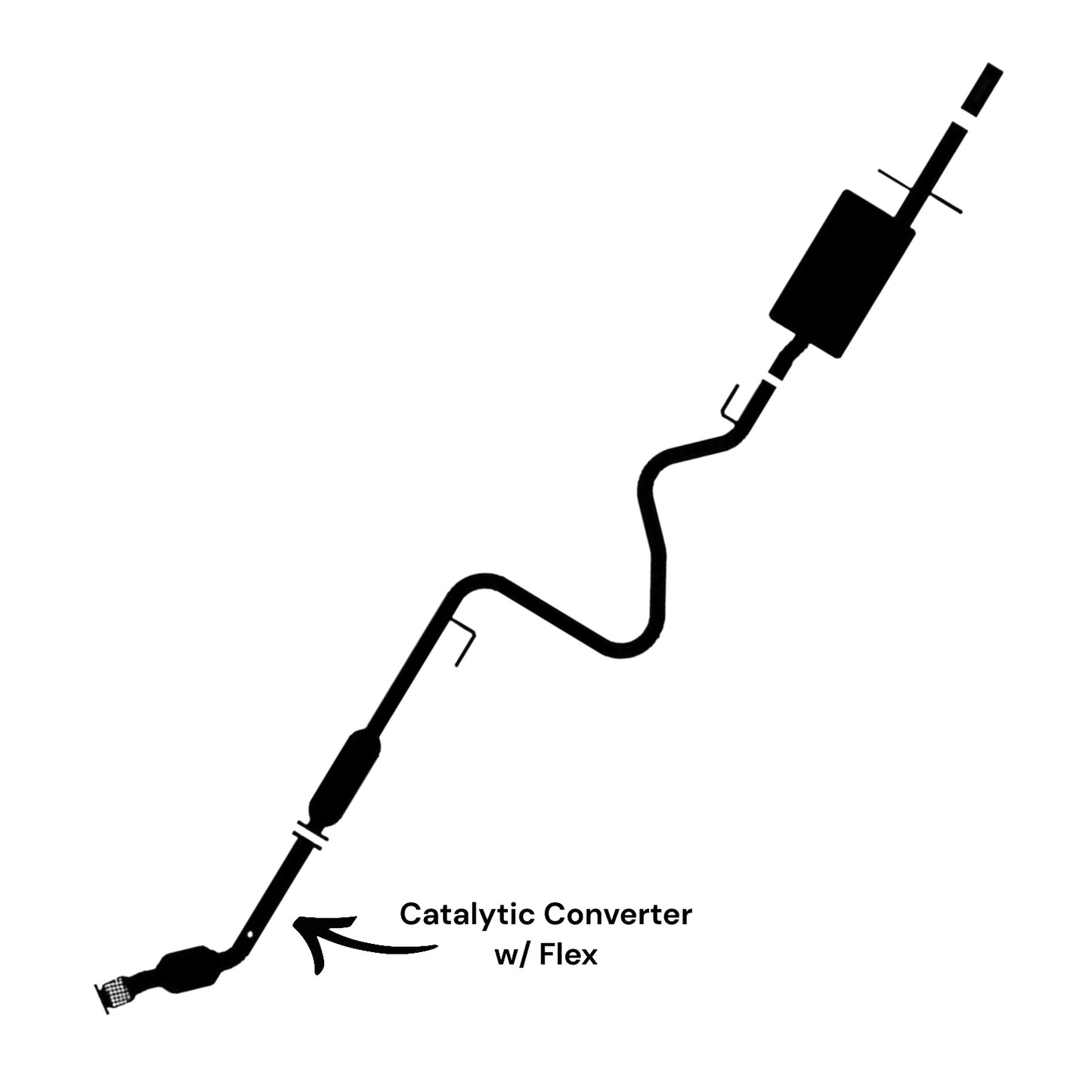Chevrolet HHR 2.2L (2006, 2007) (Automatic) (Federal Emissions System) Catalytic Converter