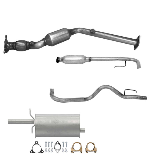 Pontiac G5 2.2L (2007) Catalytic Converter With Flex, Resonator And Muffler 