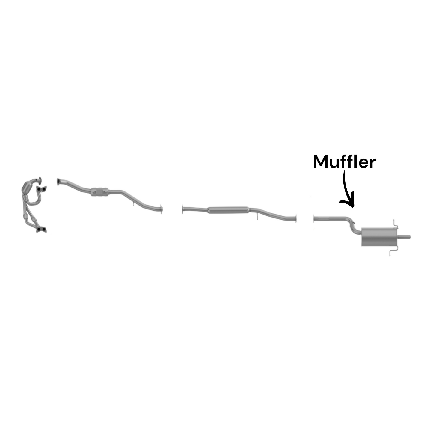 Saab 9-2X 2.5L (2006) (Non-Turbo) Rear Muffler