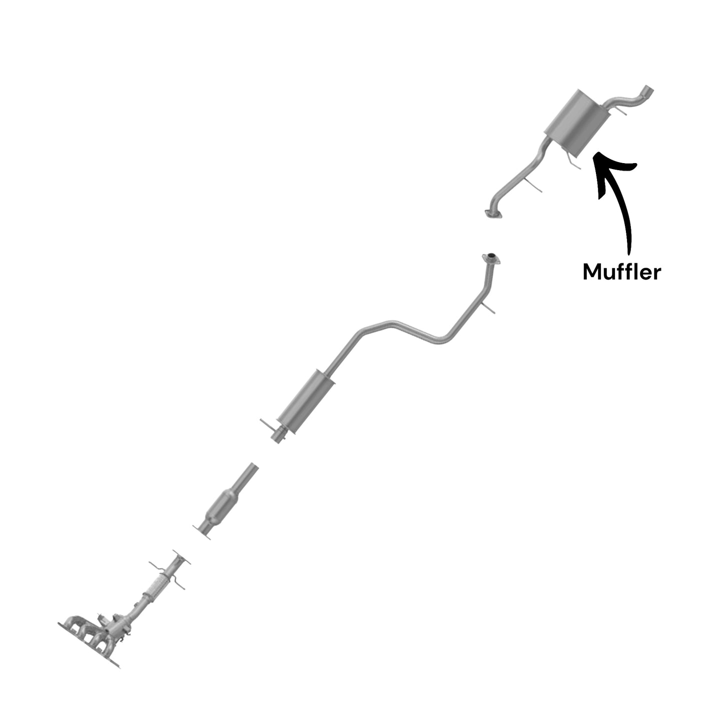 Mazda 5 2.5L (2012-2015) Muffler
