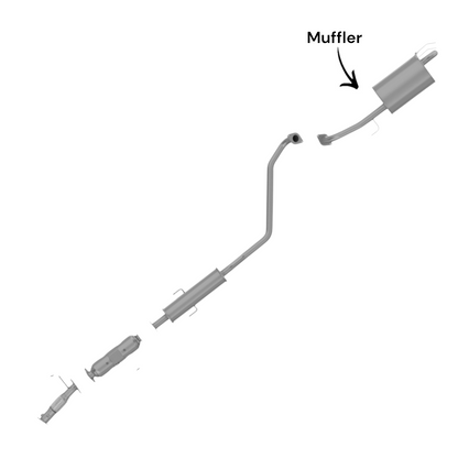 Kia Forte 2.0L (2010-2013) (Hatchback) Muffler