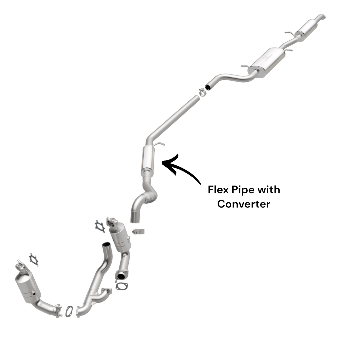 Ram C/V 3.6L (2012-2015) Flex Pipe with Resonator