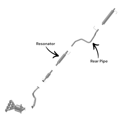 Chevrolet Sonic 1.8L (2012-2016) Resonator With Pipe.