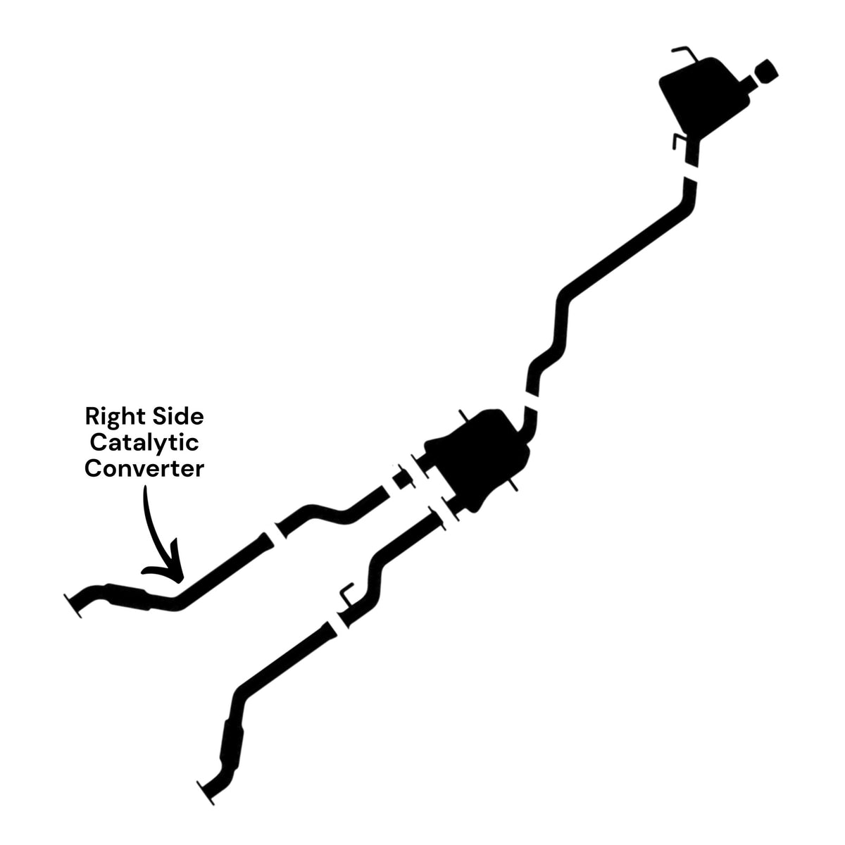 Dodge Durango 3.6L (2013-2020) Right Side Catalytic Converter
