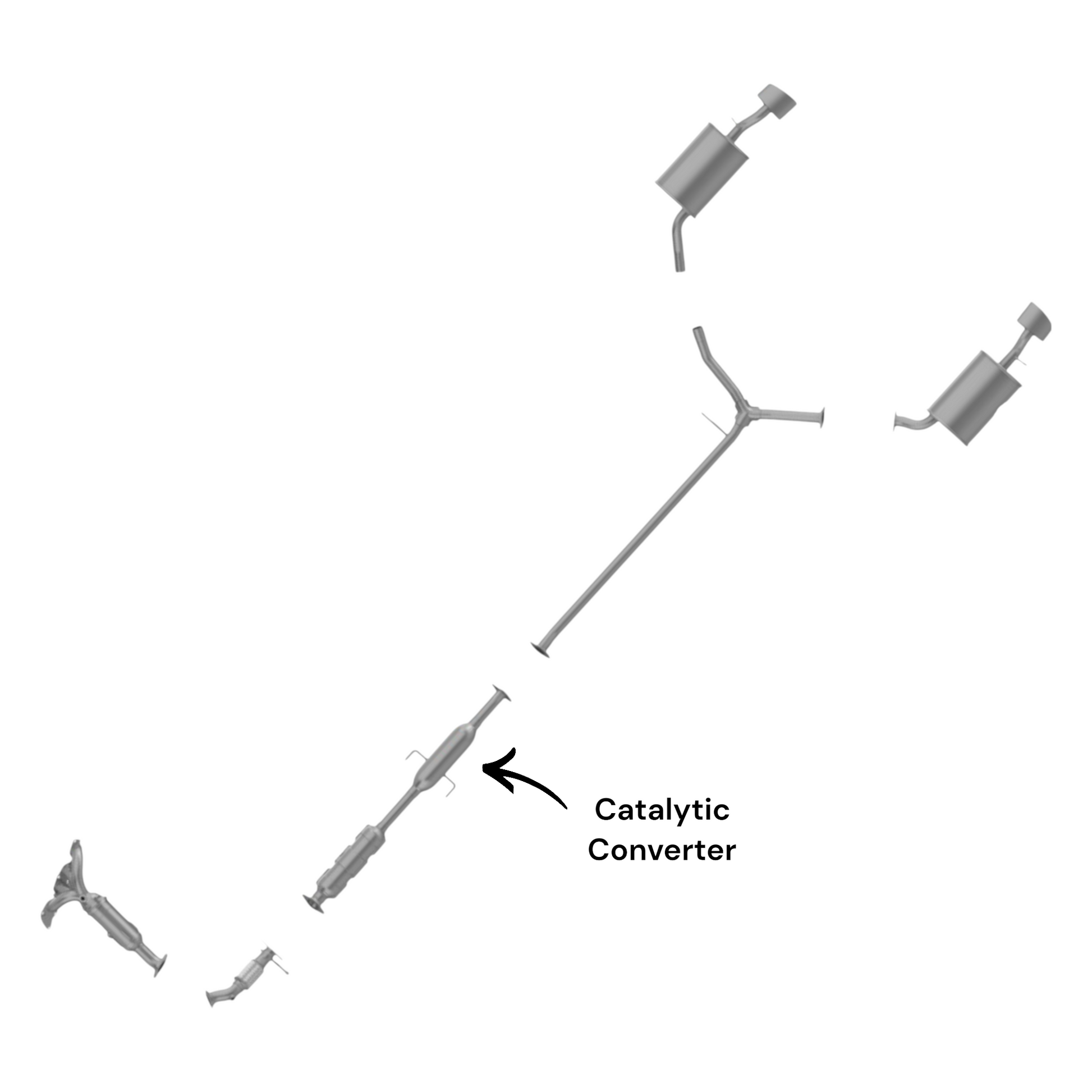 Kia Optima 2.4L (2011-2018) (Non-Hybrid) (Except Korean Built) Catalytic Converter