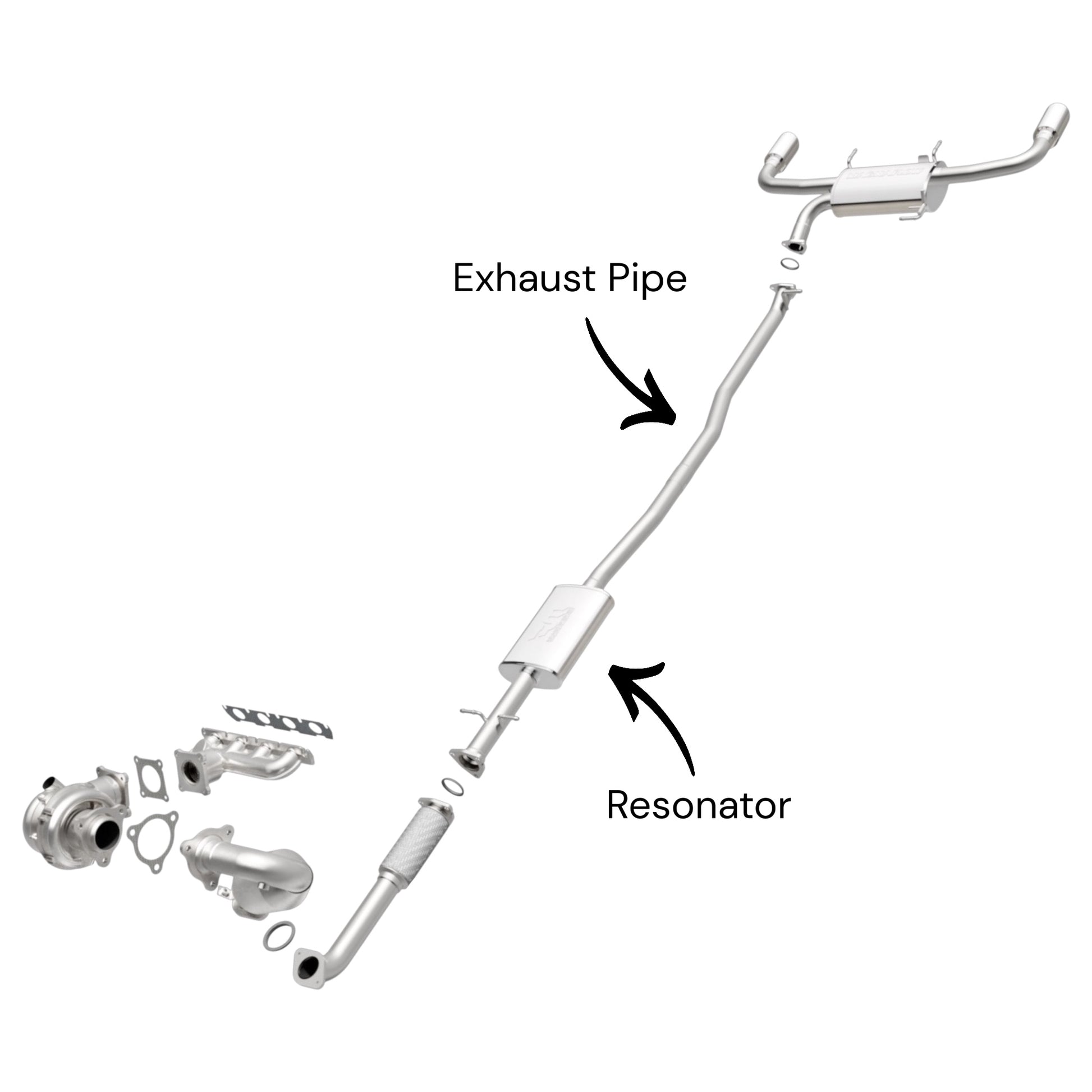 Acura RDX 2.3L Turbo (2007-2012) Resonator With Pipe