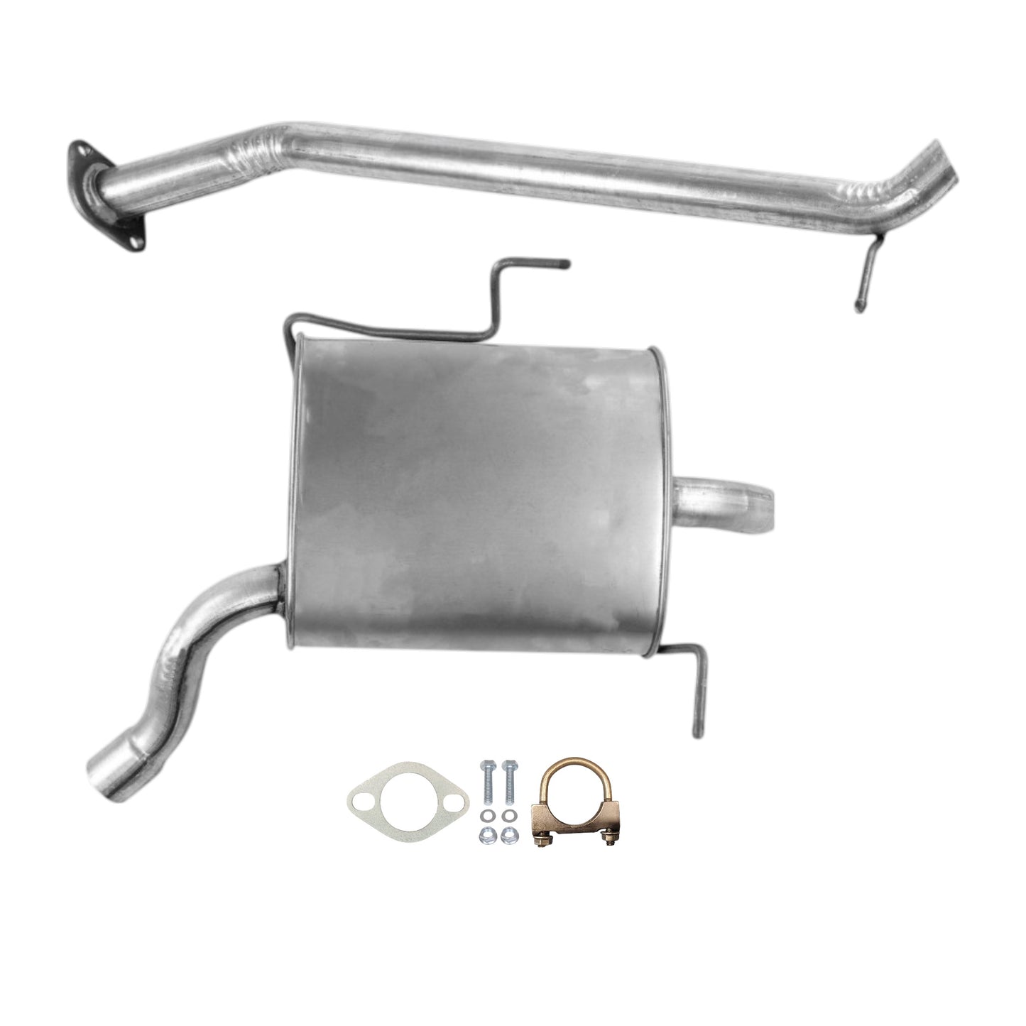 Kia Rondo 2.4L (2007, 2008) Flex Pipe, Catalytic Converter, Resonator, Pipe And Muffler
