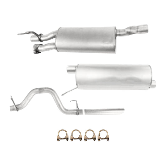 Ford F-250 Super Duty 6.2L (2011-2016) Front & Rear Muffler With Tail Pipe