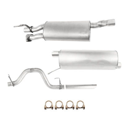 Ford F-350 Super Duty 6.2L (2011-2016) Front & Rear Muffler With Tail Pipe