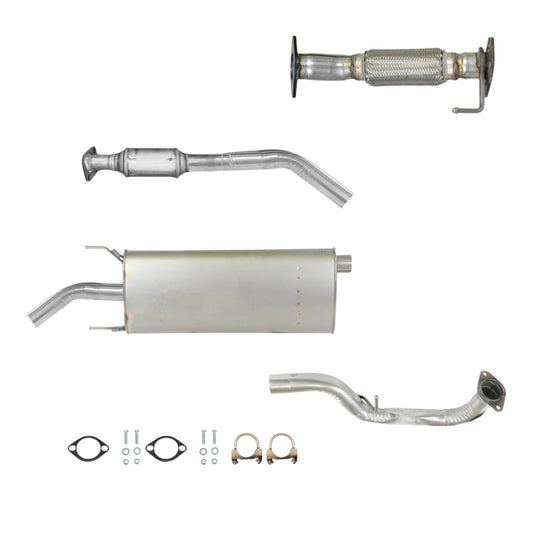 Kia Sorento 2.4L (2014-2015) Flex Pipe, Catalytic Converter and Muffler with Axel Pipe
