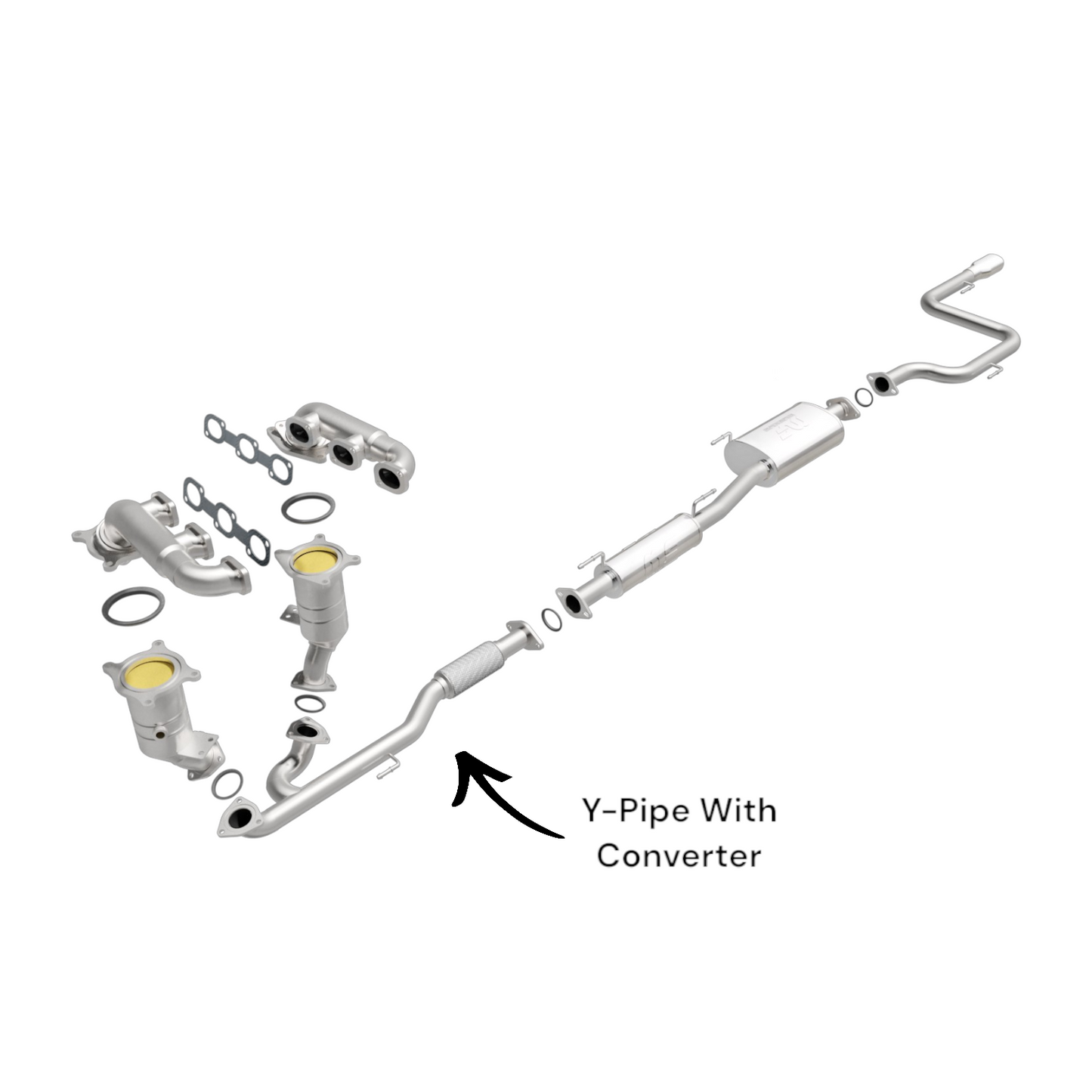Nissan Pathfinder 3.5L (2013, 2014, 2015) Y-Pipe With Converter