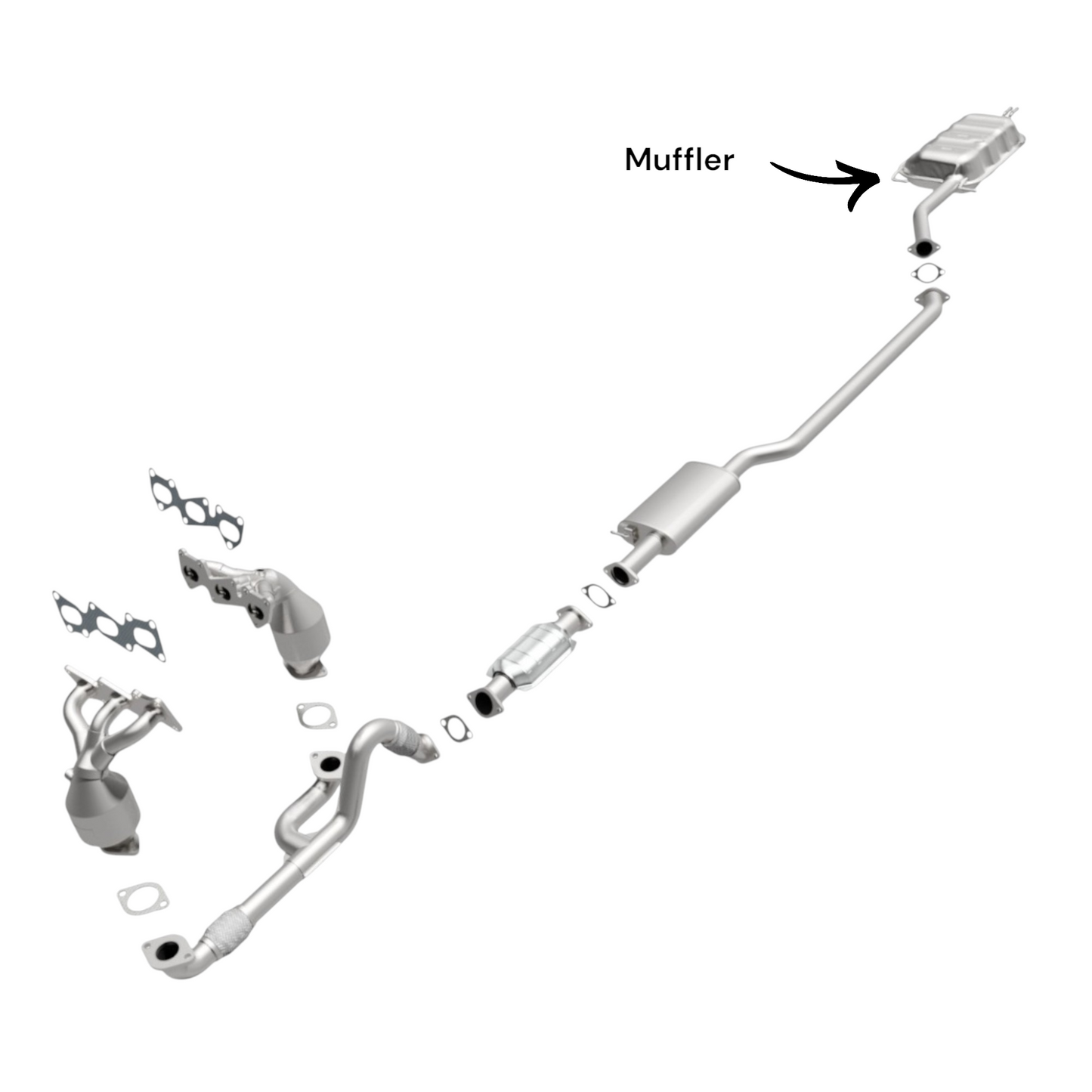 Hyundai Santa Fe 3.5L (2010-2012) Muffler