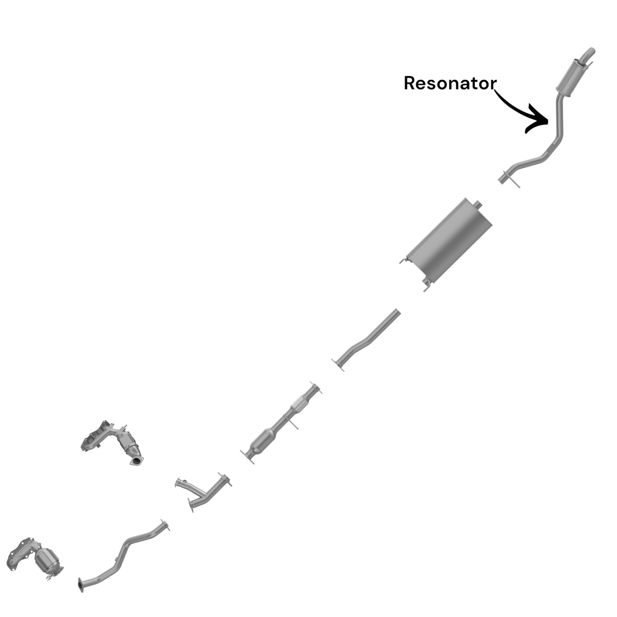 Toyota Highlander 3.5L (2014-2019) (Gas) Resonator. 