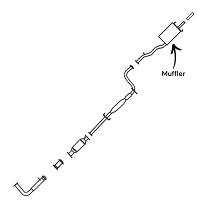 Acura CL 2.3L (1998, 1999) Muffler