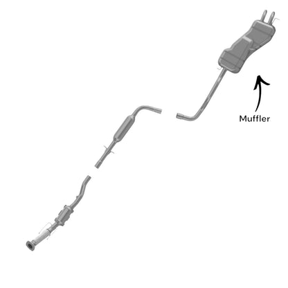 Volkswagen Golf 1.8L (2000-2006) (Turbo) Rear Muffler