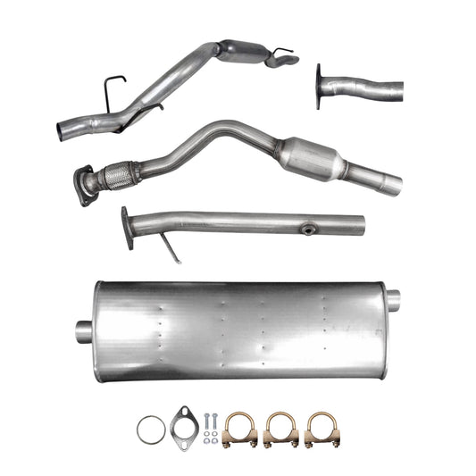Chevrolet Venture 3.4L (2002-2004) (FWD) (112.0" Wheelbase) Catalytic Converter With Flex, Axel Pipe, Muffler & Resonator