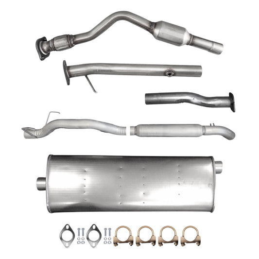 Chevrolet Venture 3.4L (2005) (FWD) Catalytic Converter With Flex, Axel Pipe, Muffler & Resonator
