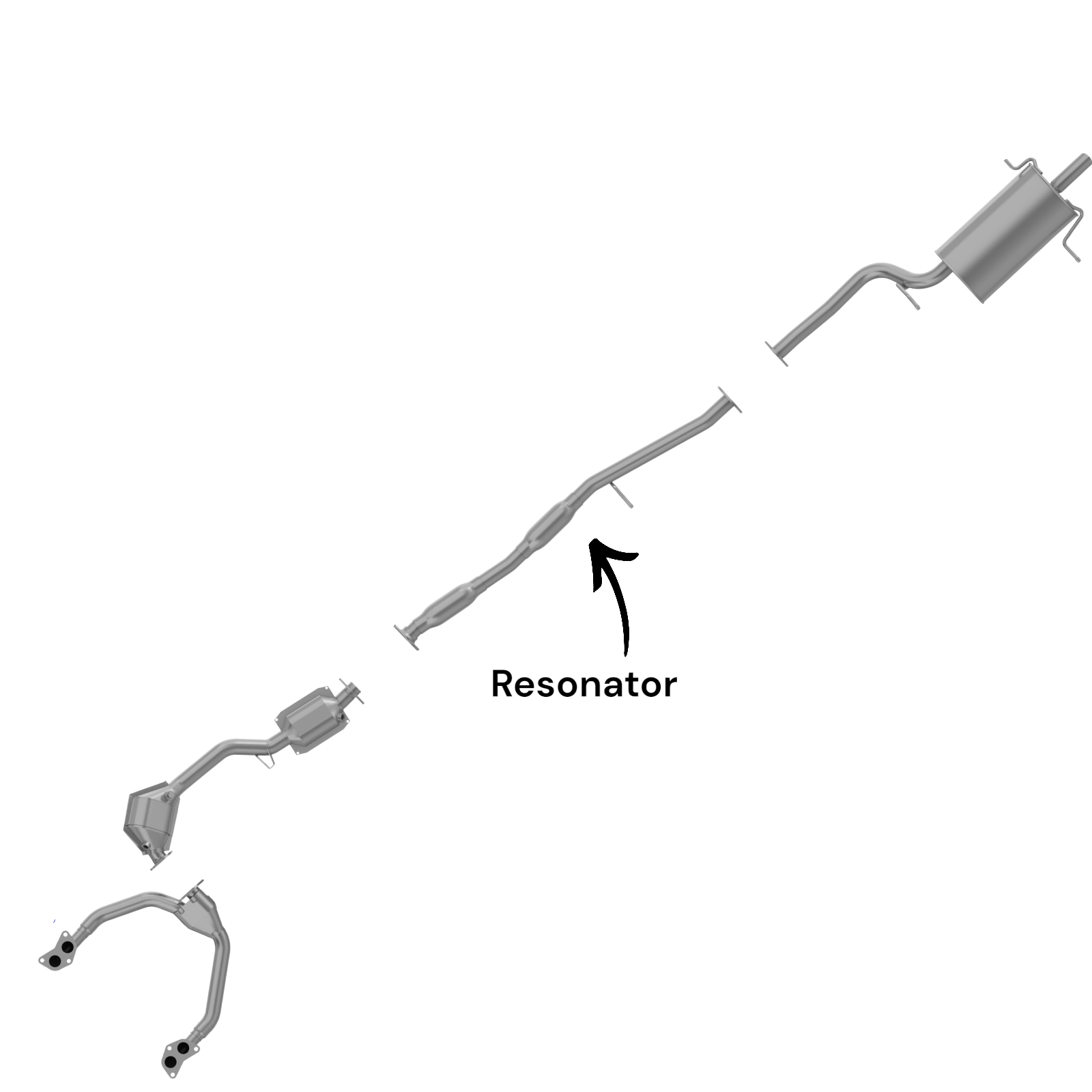 Subaru Forester 2.5L (2002-2005) Resonator
