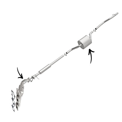 Tuyau flexible et silencieux intermédiaire pour Ford Focus 2.0L 2008-2011 (sauf : PZEV)