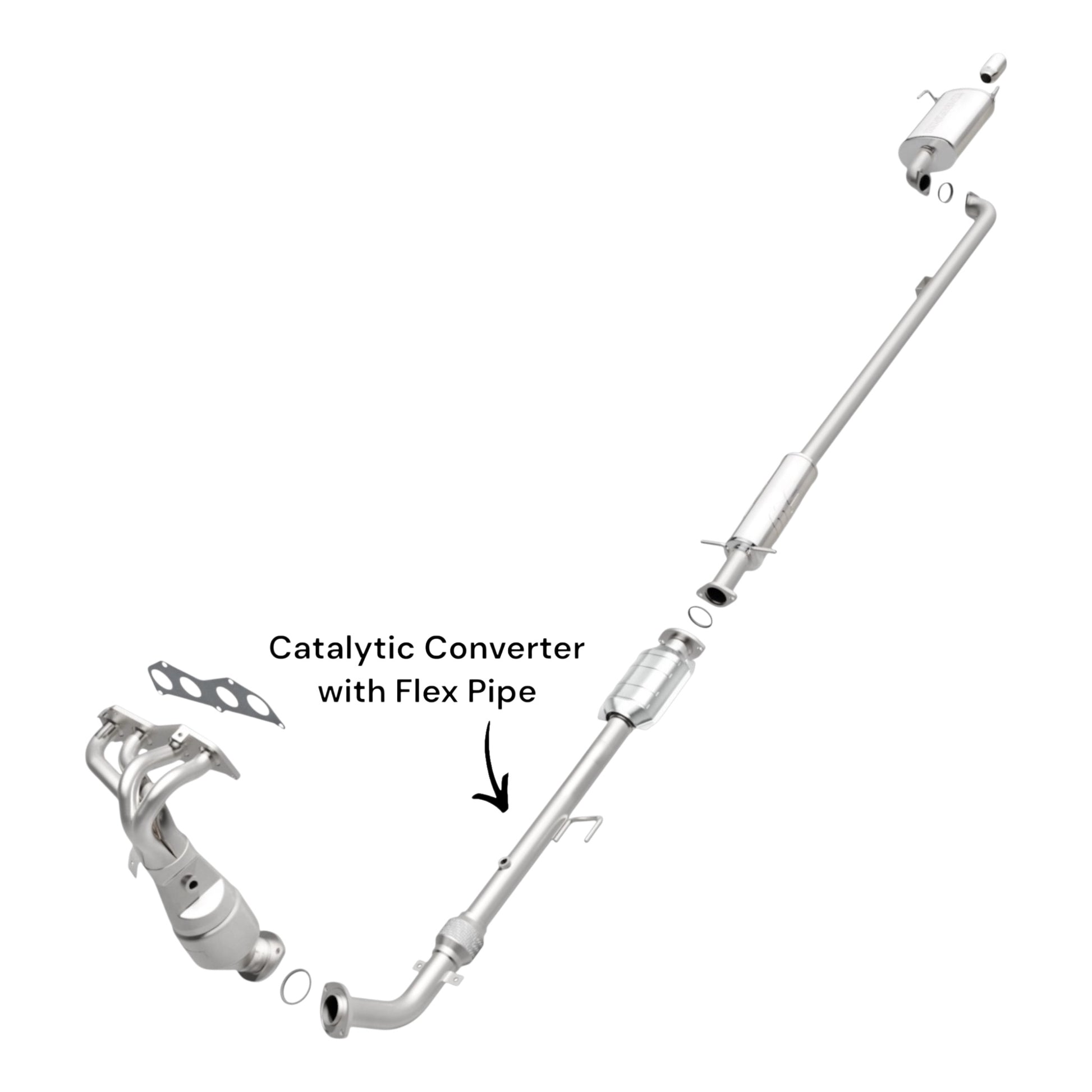 Toyota Camry 2.4L (2002-2006) Catalytic Converter With Flex Pipe