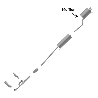 Acura MDX 3.5L (2001-2003) Rear Muffler