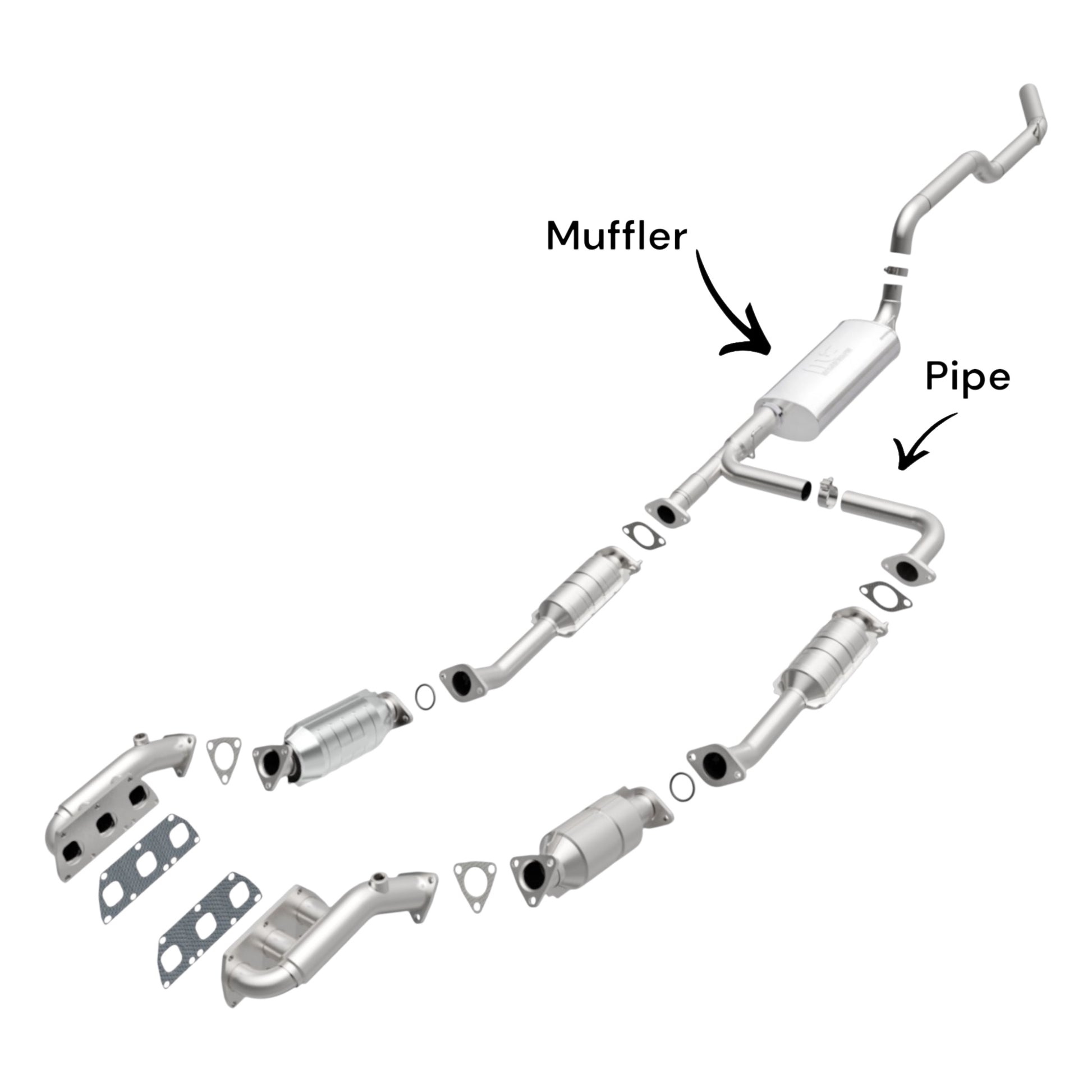 Nissan Xterra 4.0L (2005-2015) Muffler With Pipe