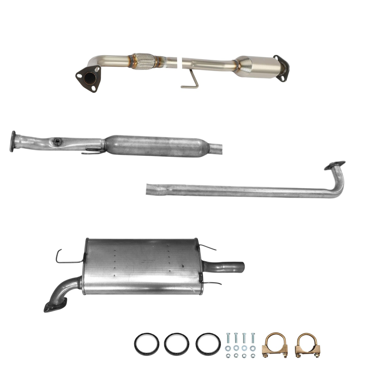 Toyota Camry 2.2L (1997-2001) Catalytic Converter with Flex, Resonator and Muffler