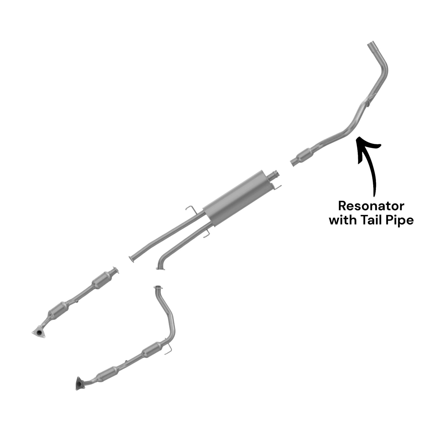 Toyota Tundra 5.7L (2007-2021) Tail Pipe With Resonator