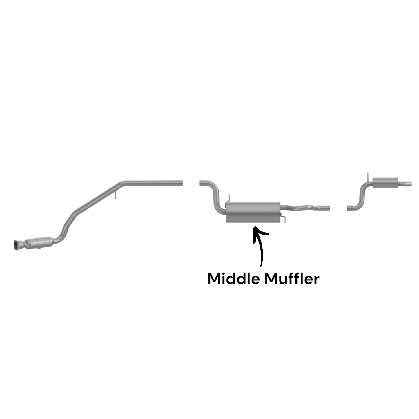 Dodge Grand Caravan 3.3L (2008-2010) Middle Muffler