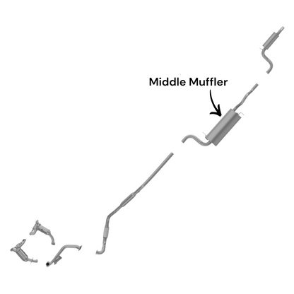 Dodge Grand Caravan 4.0L (2008-2010) Middle Muffler