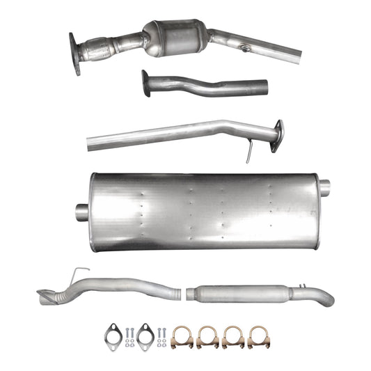Pontiac Montana 3.5L (2005, 2006) (FWD) Catalytic Converter With Flex, Axel Pipe, Muffler And Resonator