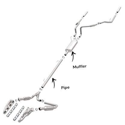 Dodge Ram 1500 5.7L (2009-2010) Pipe with Muffler