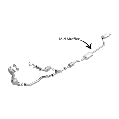55605 - Lexus RX400H (2006-2008) & Toyota Highlander 3.3L (2006-2007) Mid Muffler