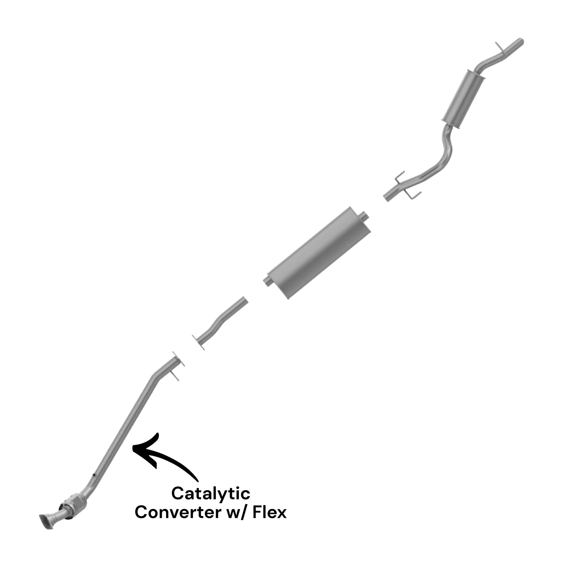 Buick Terraza 3.9L (2007) Catalytic Converter With Flex
