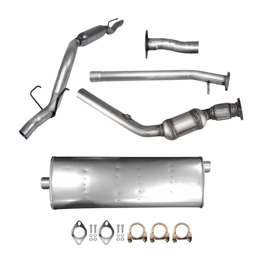 Chevrolet Uplander 3.9L (2007, 2008) (FWD) (Without Sport Package) (113.0" Wheelbase) Catalytic Converter With Flex, Axel Pipe, Muffler, Resonator